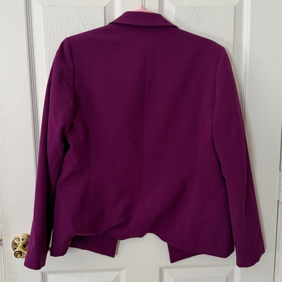Bar III Rich Purple Double-Breasted Blazer open style medium - Picture 4 of 4